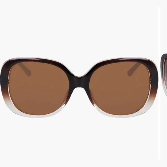 New Cole Haan polarized Brown and Cream Sunglasses - Picture 1 of 4